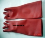 Găng tay chống Axit màu đỏ