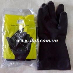 Găng tay chống hóa chất Malaysia màu đen