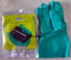 Găng tay chống hóa chất Malaysia màu xanh